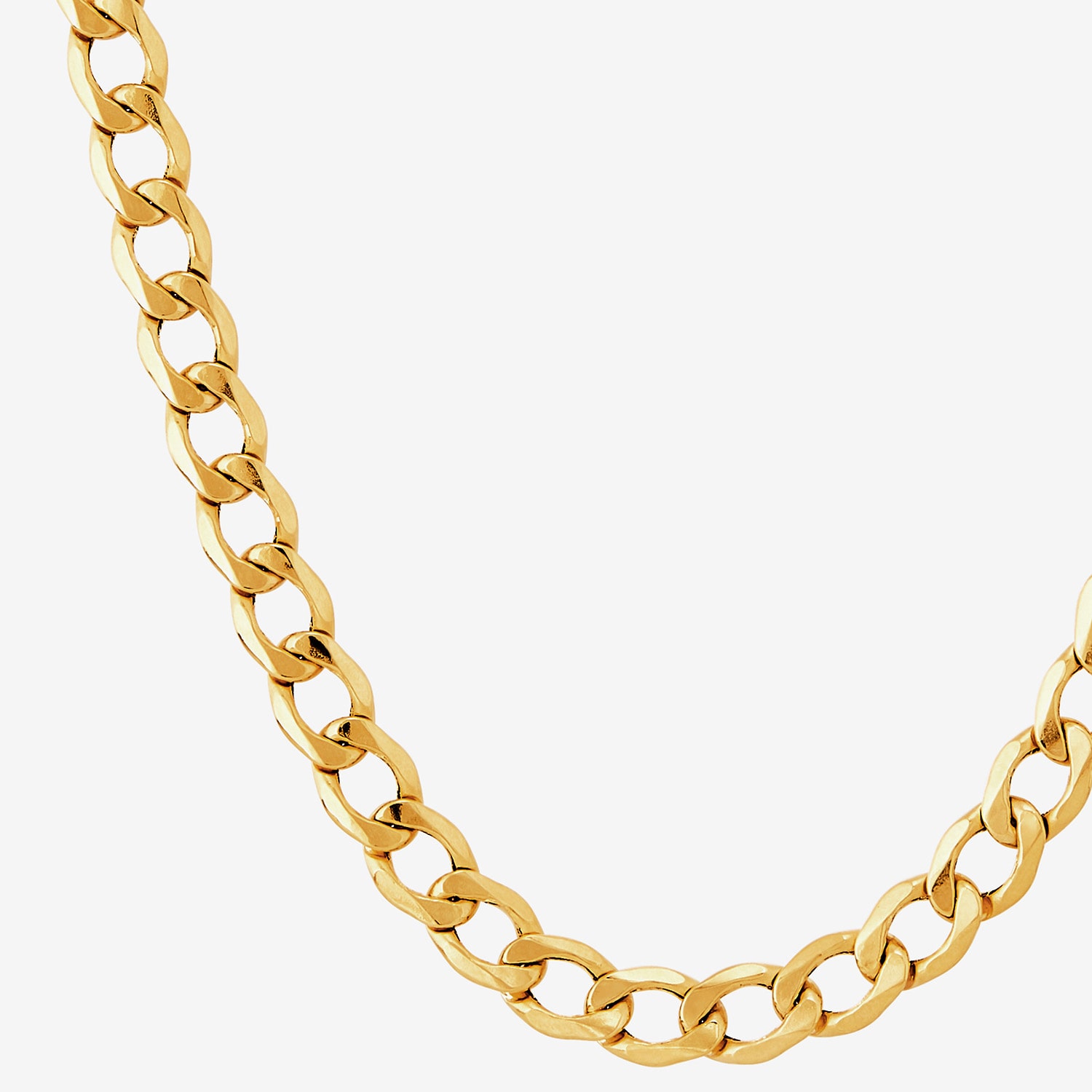 Made in Italy Unisex Adult 18 - 22 Inch 10K Gold Link Necklace