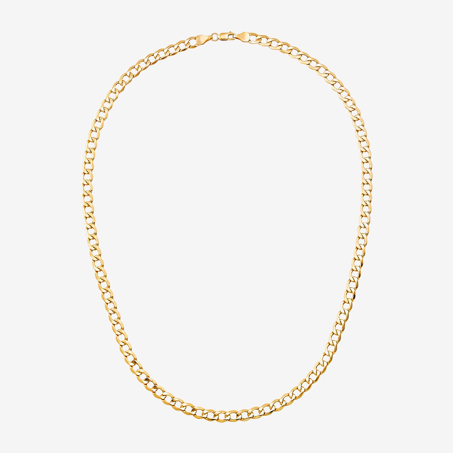 Made in Italy Unisex Adult 18 - 22 Inch 10K Gold Link Necklace