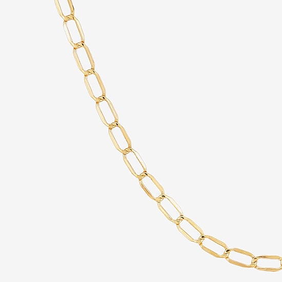 Unisex Adult 14K Gold 20 Inch Curb Chain Necklace
