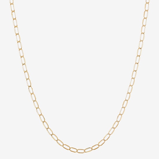 Unisex Adult 14K Gold 20 Inch Curb Chain Necklace