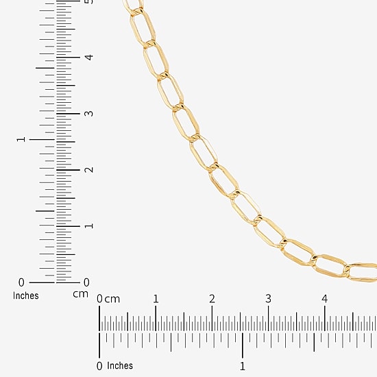Unisex Adult 14K Gold 20 Inch Curb Chain Necklace