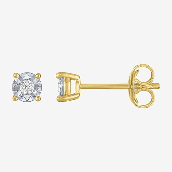 Yes, Please! Womens 1/10 CT. T.W. Lab Grown White Diamond 14K Gold Over Silver 2-pc. Jewelry Set