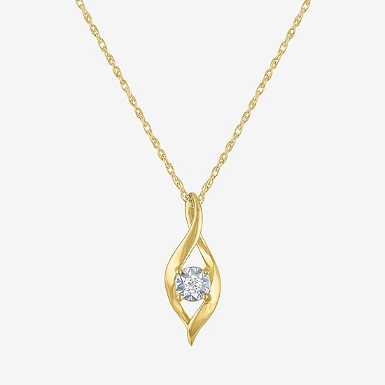 Yes, Please! Womens 1/10 CT. T.W. Lab Grown White Diamond 14K Gold Over Silver 2-pc. Jewelry Set