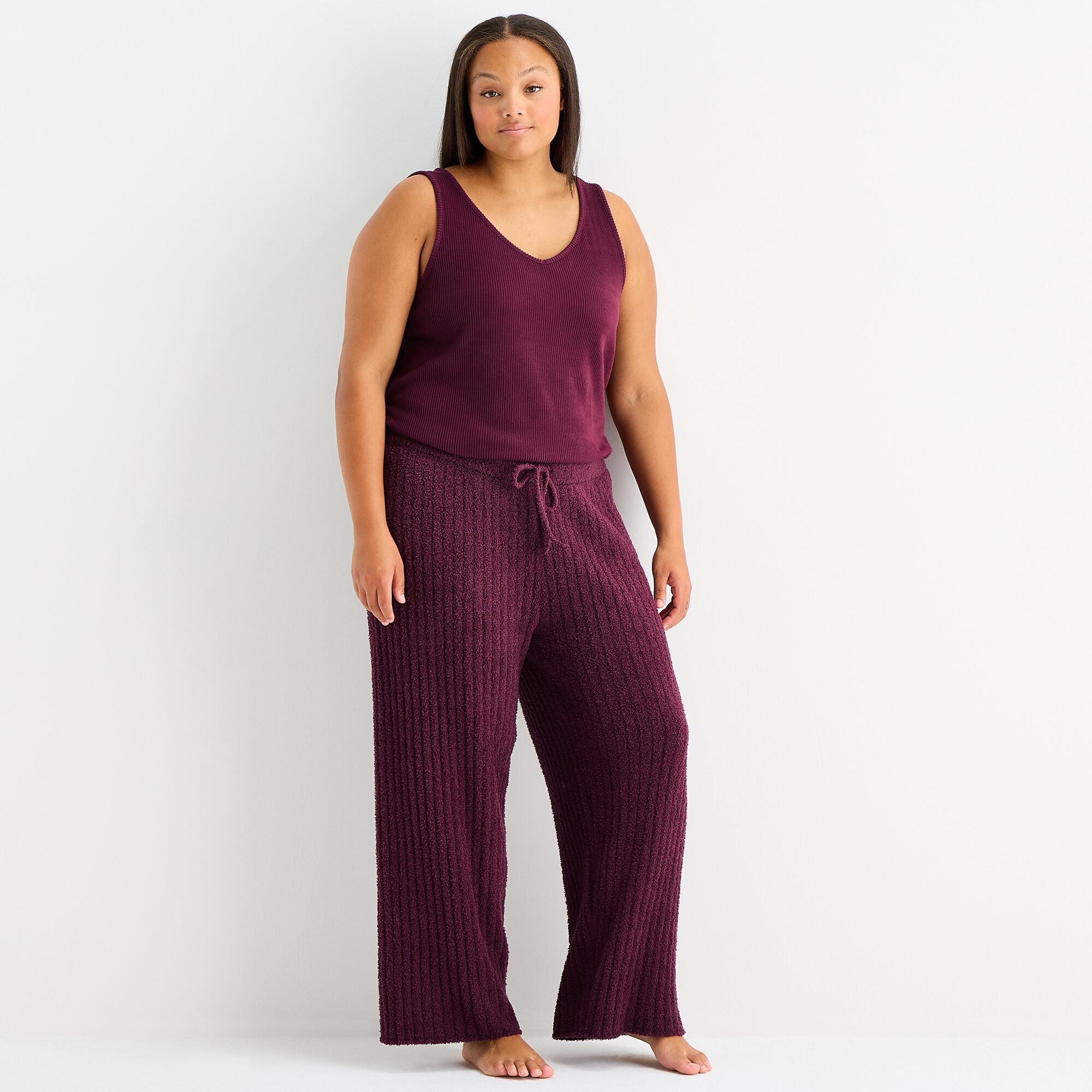 Ambrielle Womens Plus Pajama Pants