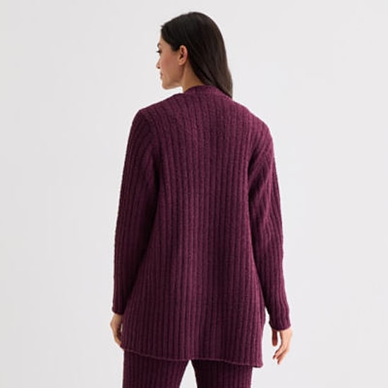 Ambrielle Cardigan Womens Long Sleeve Pajama Top