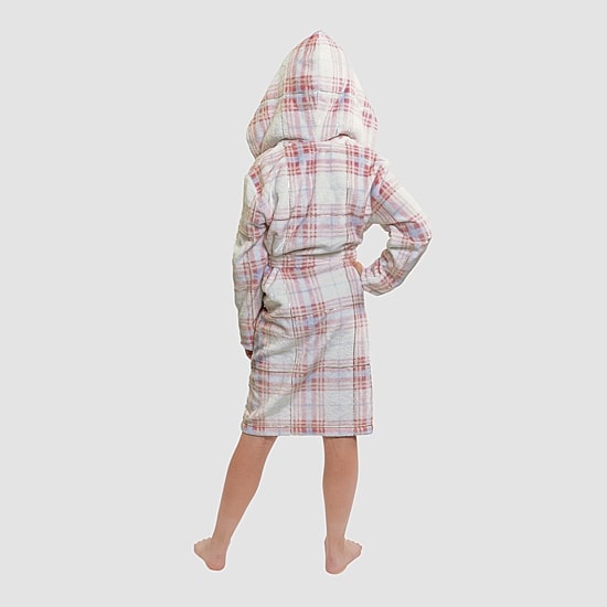 Dream Big Peace Out Little & Big Kid Girls Mid Length Long Sleeve Robe
