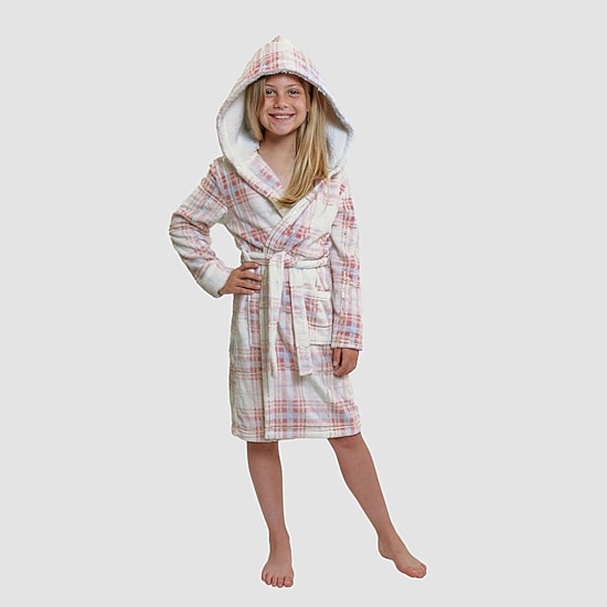 Dream Big Peace Out Little & Big Kid Girls Mid Length Long Sleeve Robe