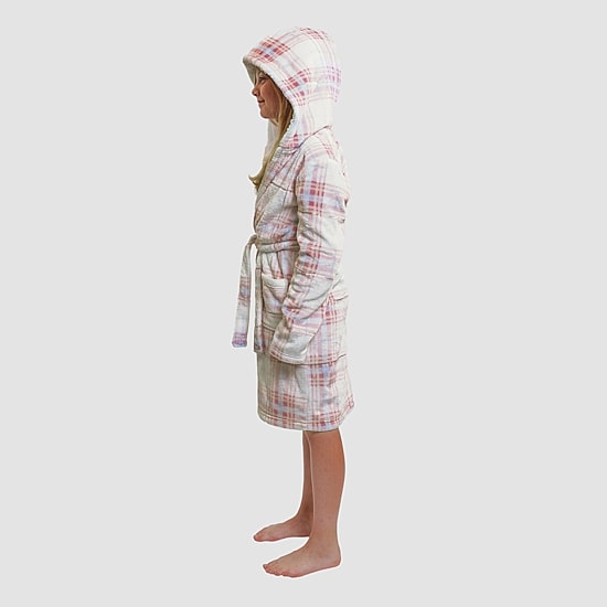 Dream Big Peace Out Little & Big Kid Girls Mid Length Long Sleeve Robe