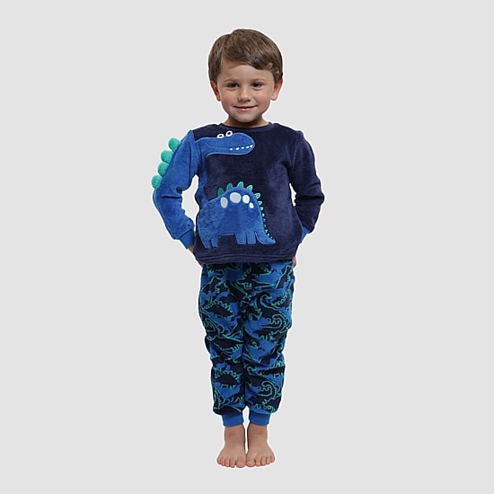 Dream Big Peace Out Toddler Boys Plush Crew Neck Long Sleeve 2-pc. Pajama Set