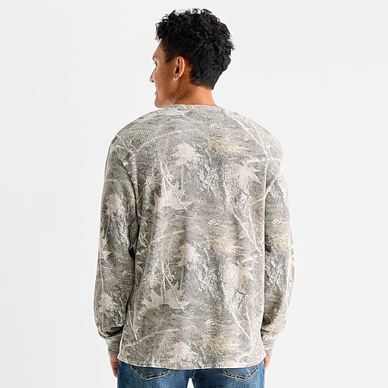Arizona Mens Crew Neck Long Sleeve Regular Fit Thermal Top