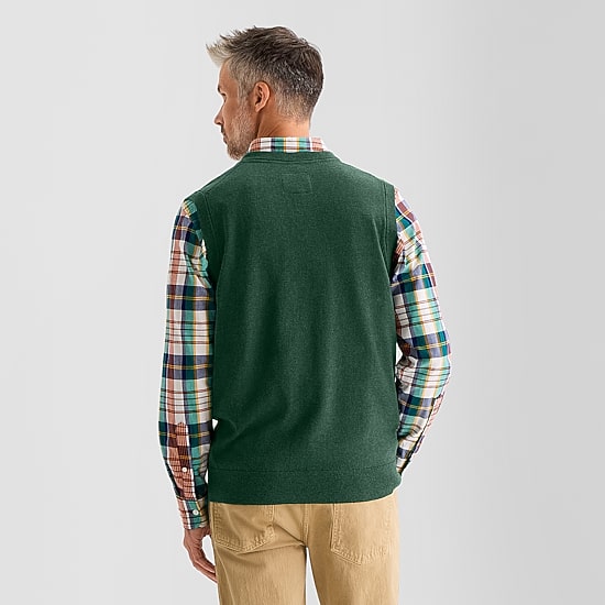 St. John's Bay Fine Gauge Mens V Neck Sweater Vest