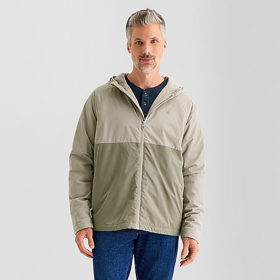 Spyder Mens Hooded Midweight Utility Jacket