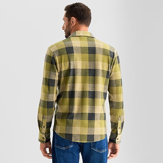 mutual weave Cozy Knit Mens Long Sleeve Regular Fit Button-Down Shirt