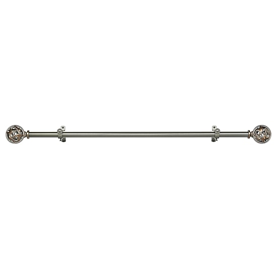 Buono II ¾" Adjustable Curtain Rod with Grace Finial