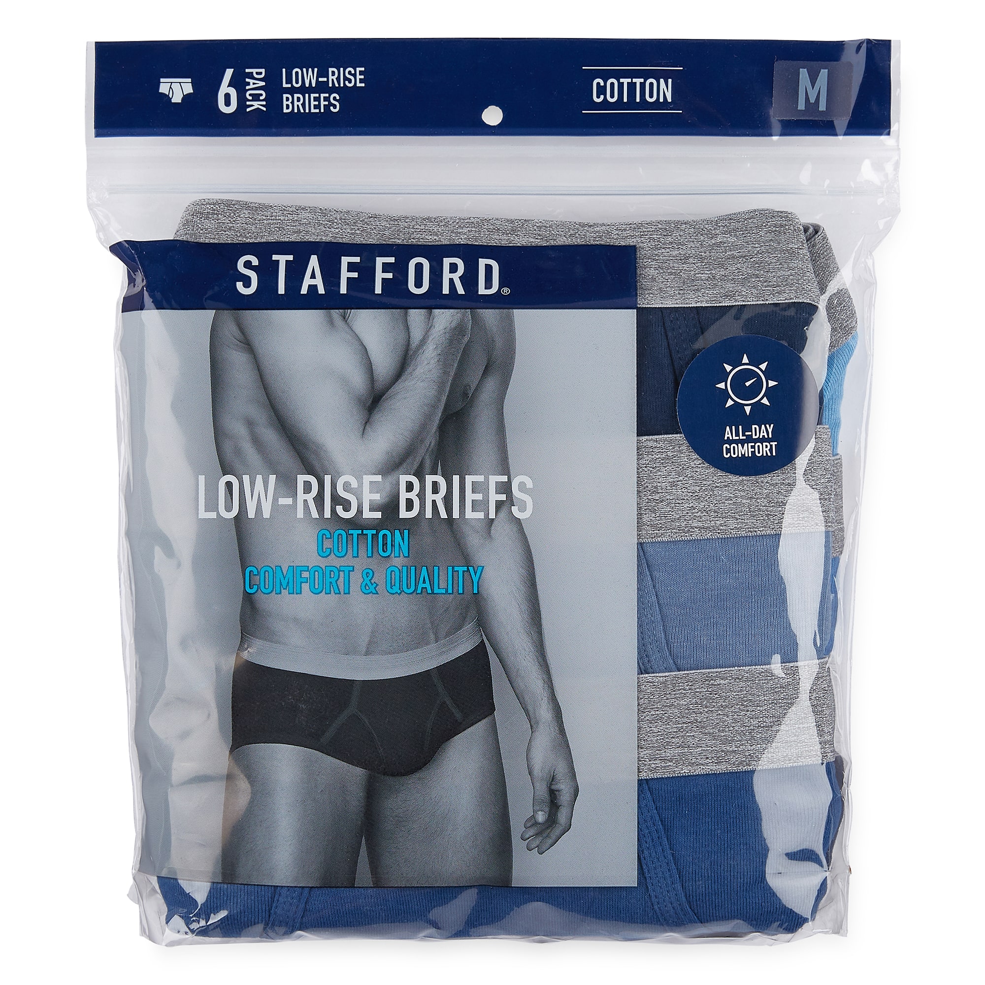 Stafford Low-Rise Mens 6 Pack Briefs 325616