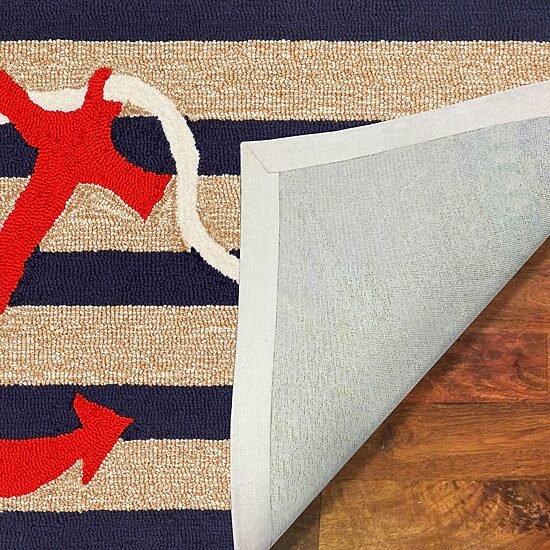 Liora Manne Frontporch Anchor Hand Tufted Indoor Outdoor Rectangular Accent Rug