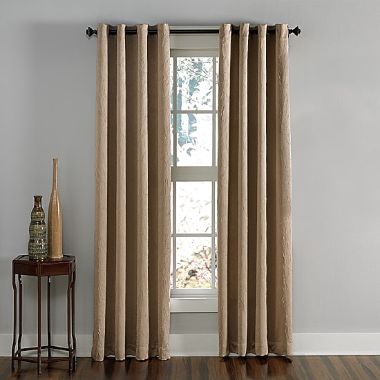 CHF Lenox Grommet Top Light-Filtering Single Curtain Panel