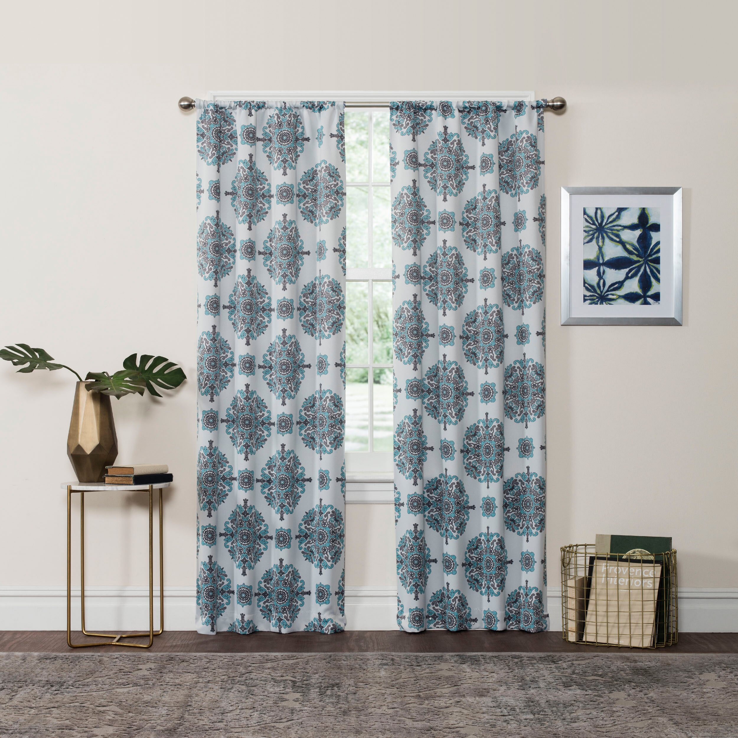 Eclipse Olivia Rod Pocket Light-Filtering Single Curtain Panel