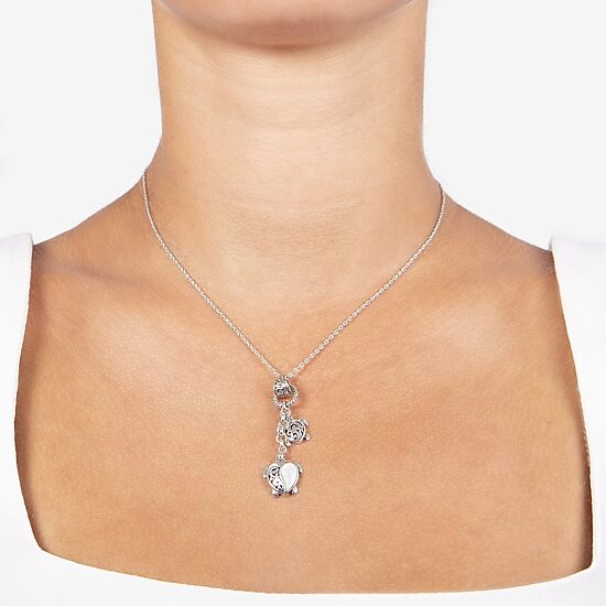 Bali Inspired Womens Genuine White Mother Of Pearl Sterling Silver 16 Inch Pendant Necklace