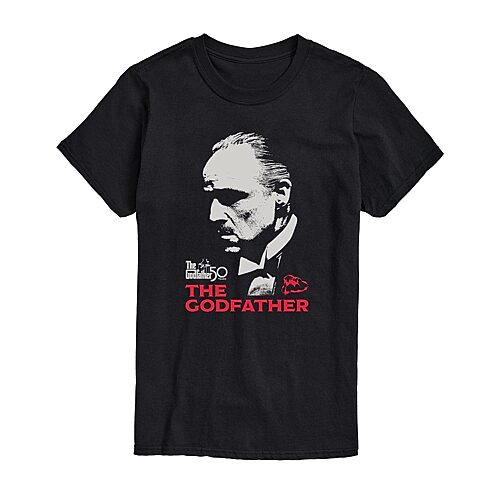 The Godfather Mens Crew Neck Short Sleeve Regular Fit Graphic T-Shirt, Xx-large, Black