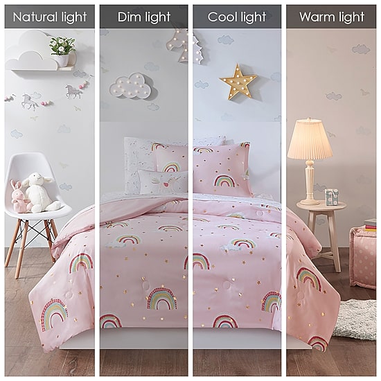 Mi Zone Kids Mia Complete Bed and Sheet Set with decorative pillow