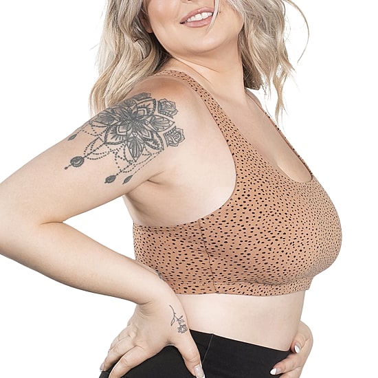 Leading Lady® The Serena Wirefree Cotton Racerback Sports Bra- 514