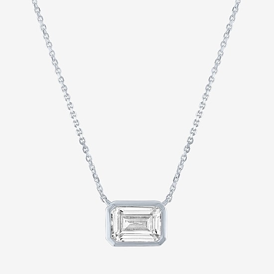 Diamond Addiction (G-H / Si2-I1) Womens 1 CT. T.W. Lab Grown White Diamond 14K Gold 18 Inch Pendant Necklace