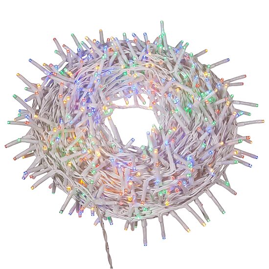 Kurt Adler 600l 49.2 Foot Multicolored Led Rice String Lights