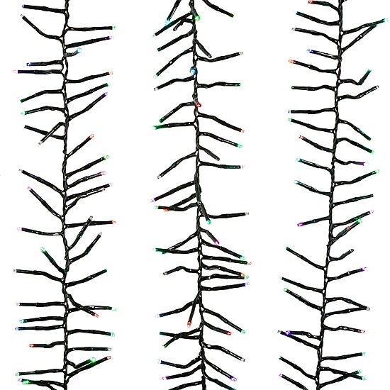 Kurt Adler 480 Light 15.7 Foot Rgb Led Cluster String Lights