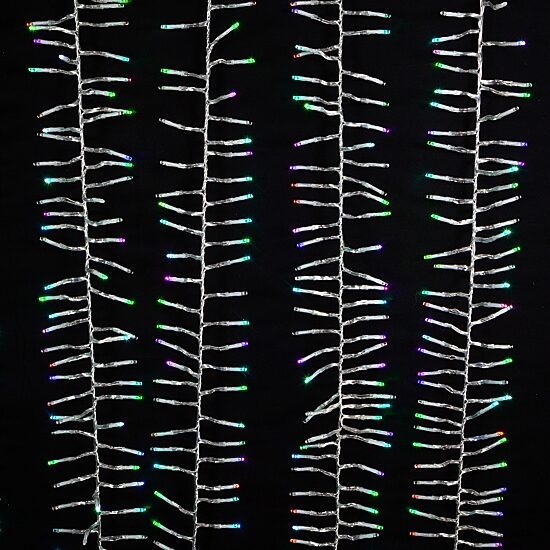 Kurt Adler 480 Light 15.7 Foot Rgb Led Cluster String Lights