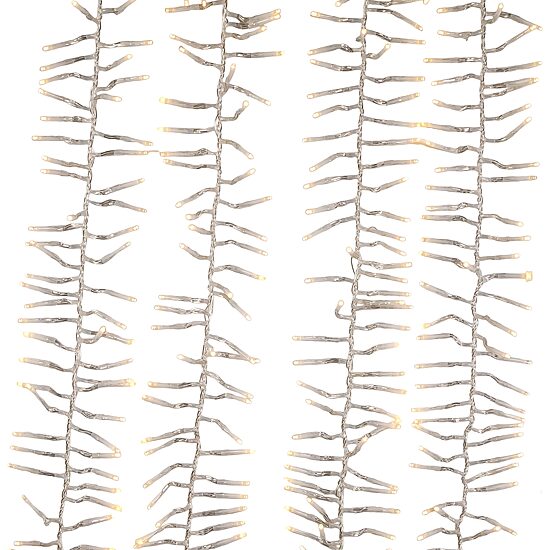 Kurt Adler 480 Light 15.7-Foot Warm White Led Cluster String Lights