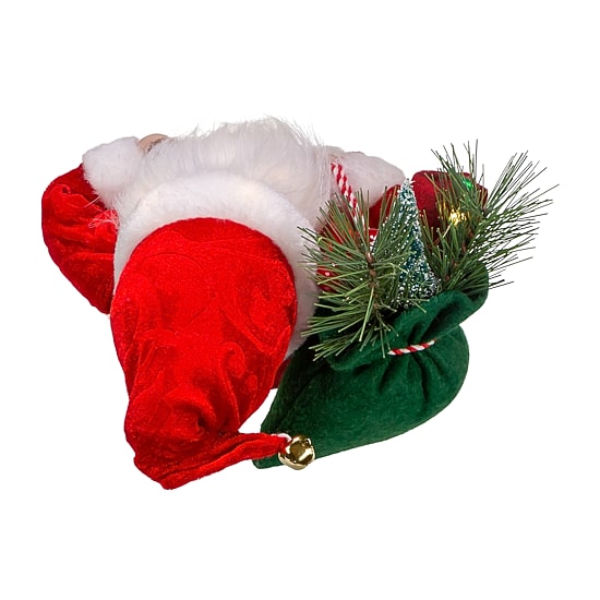 Kurt Adler 12in Battery-Operated Led Lighted Christmas Santa Figurine
