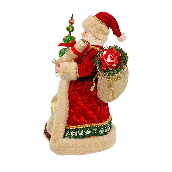 Kurt Adler 10.5-Inch Fabriché Musical 12 Days of Christmas Santa