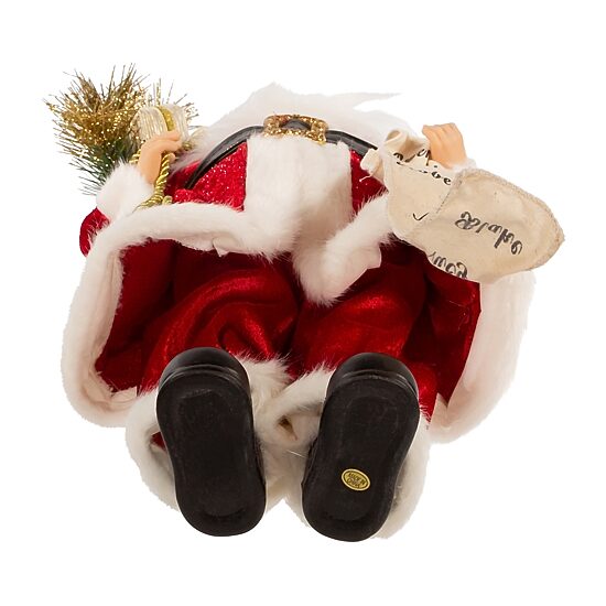 Kurt Adler 17.25-Inch Kringle Klaus Tradition With List Christmas Santa Figurine