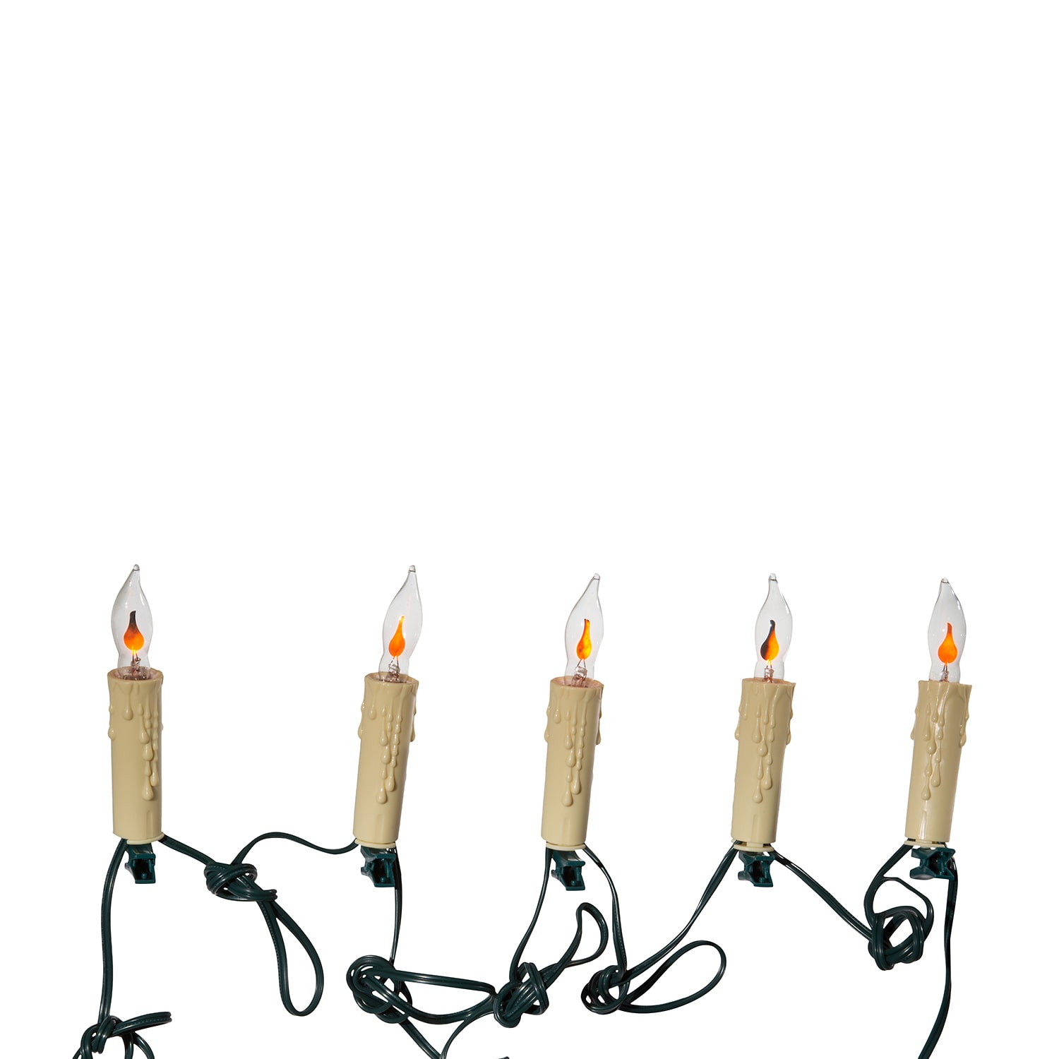 Kurt Adler Ul 7-Light Flicker Flame Candle String Lights