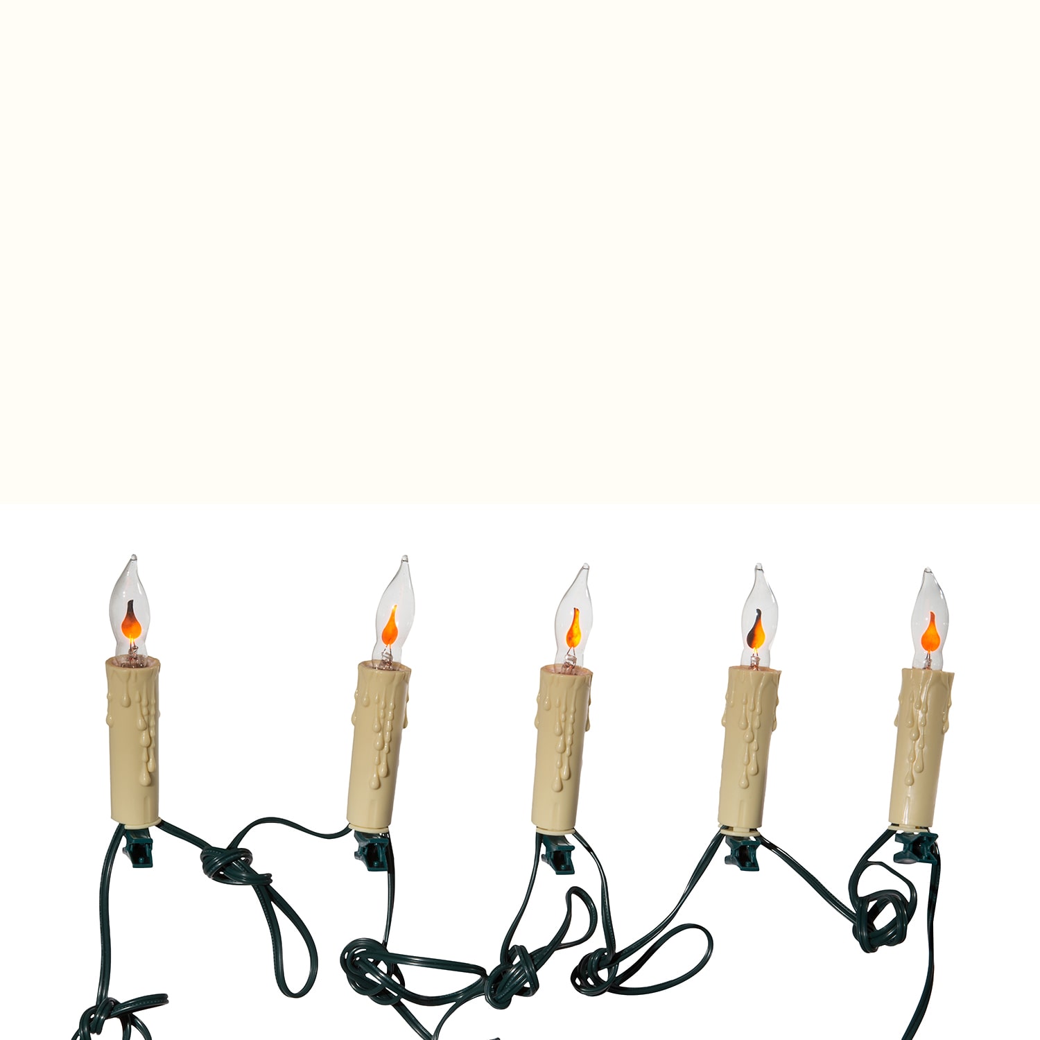 Kurt Adler Ul 7-Light Flicker Flame Candle String Lights