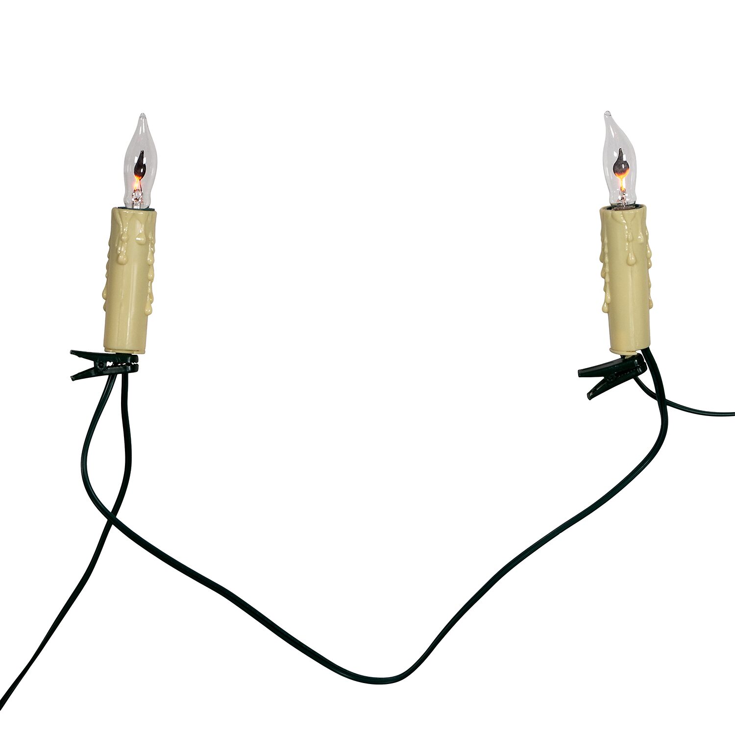 Kurt Adler Ul 7-Light Flicker Flame Candle String Lights