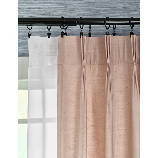 Liz Claiborne Supreme 5-Pleat Pinch Pleat Back Tab Light-Filtering Single Curtain Panel