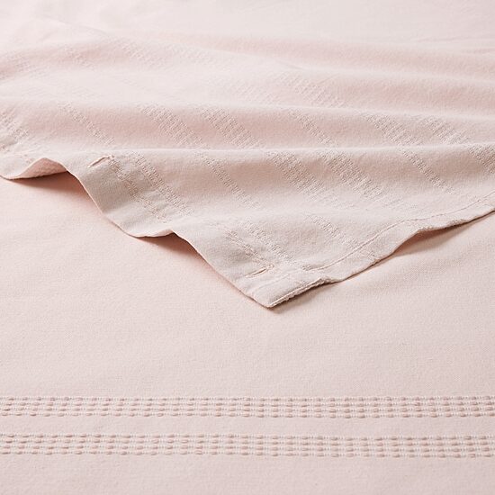 Town And Country Sophia Stripe Blush Stripe Shower Curtain