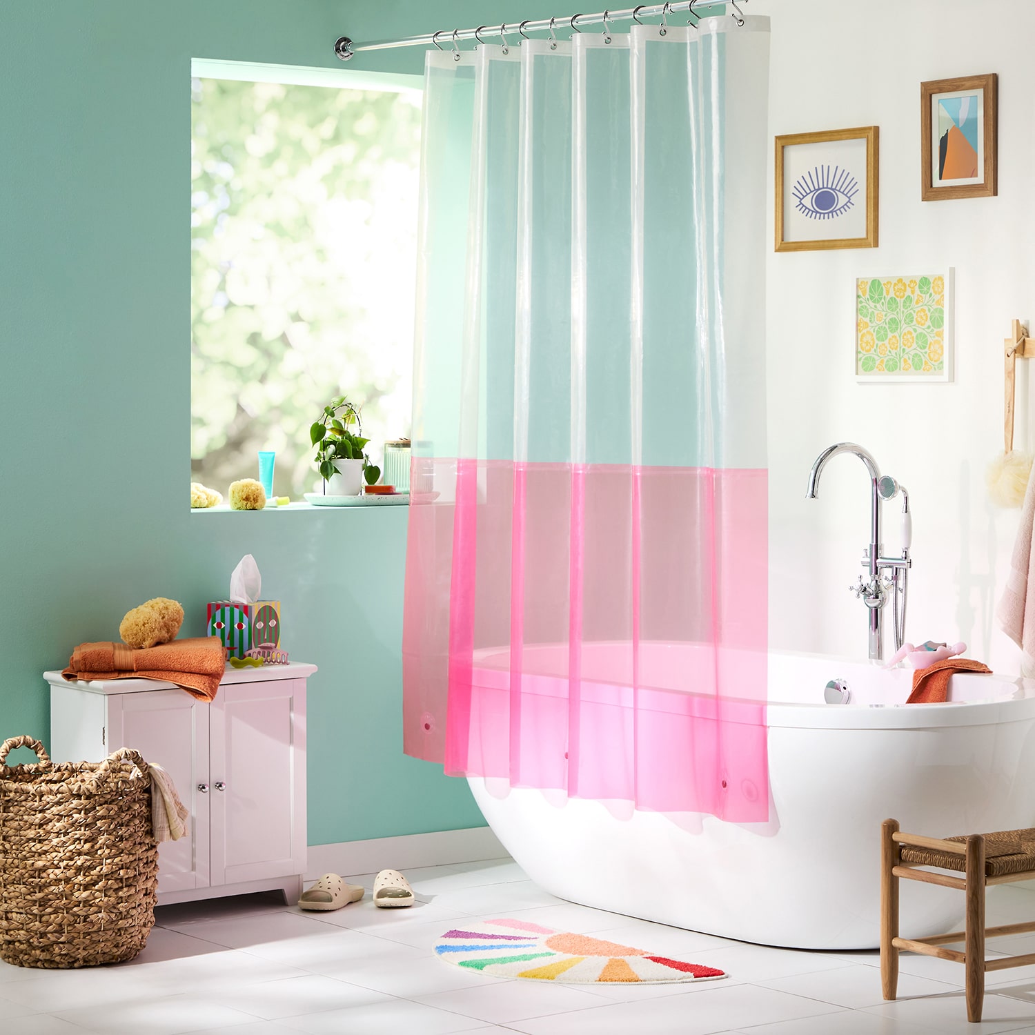 Town And Country Ciara Pink Shower Curtain