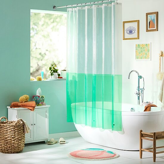 Town And Country Ciara Green Shower Curtain