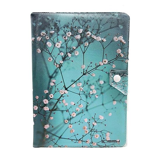 LINSAY® 10.1 Octa Core 128Gb Android 15 Tablet Flowers Case