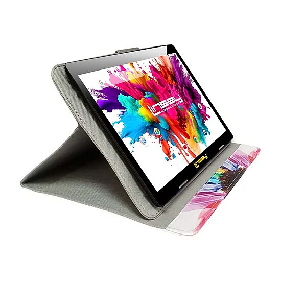 LINSAY® 10.1 Octa Core 128Gb Android 15 Tablet Rainbow Case