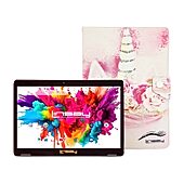 LINSAY® 10.1 Octa Core 128Gb Android 15 Tablet Unicorn Case
