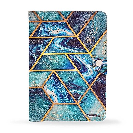 LINSAY® 10.1 Octa Core 128Gb Android 15 Tablet Art Shape Case