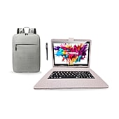 LINSAY® 10.1 Octa Core 128Gb Android 15 Tablet Purple Keyboard