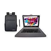 LINSAY® 10.1 Octa Core 128Gb Android 15 Tablet Black Keyboard
