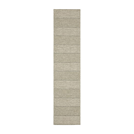 Covington Home Trinidad Stripe 22"X90" Indoor Outdoor Rectangular Runner