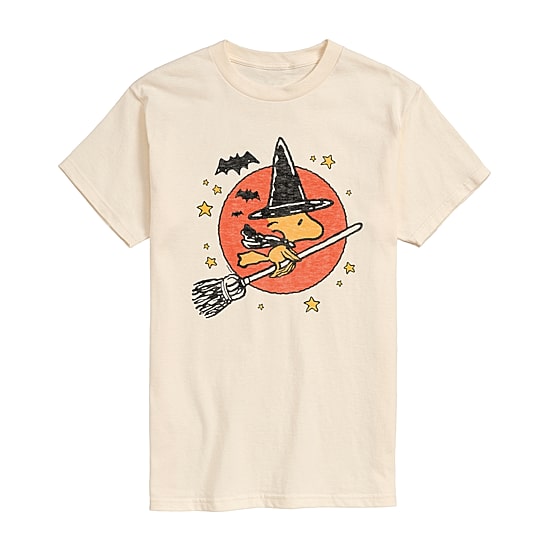 Mens Short Sleeve Peanuts Halloween Graphic T-Shirt