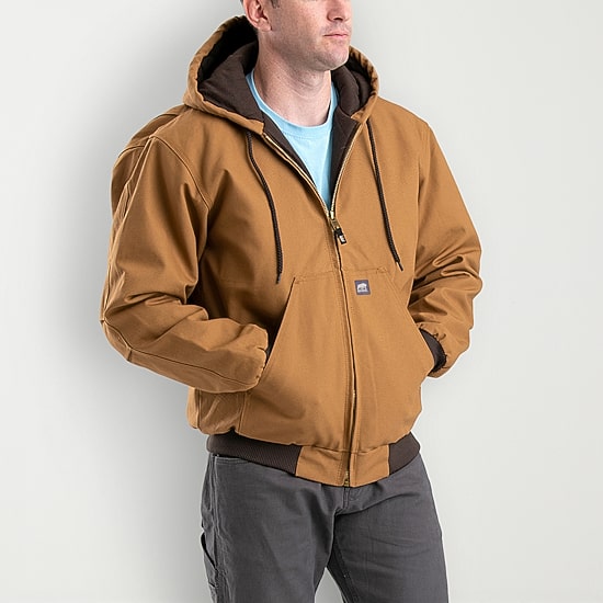 Berne Heritage Mens Hooded Heavyweight Work Jacket
